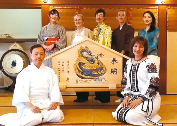 京都の八坂神社様に奉納された青龍の大型絵馬
